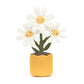 Jellycat Amuseables Daisy Pot Stuffed Toy, 13.5 inches - Plant & Flower Plush - Fun Décor & Gift
