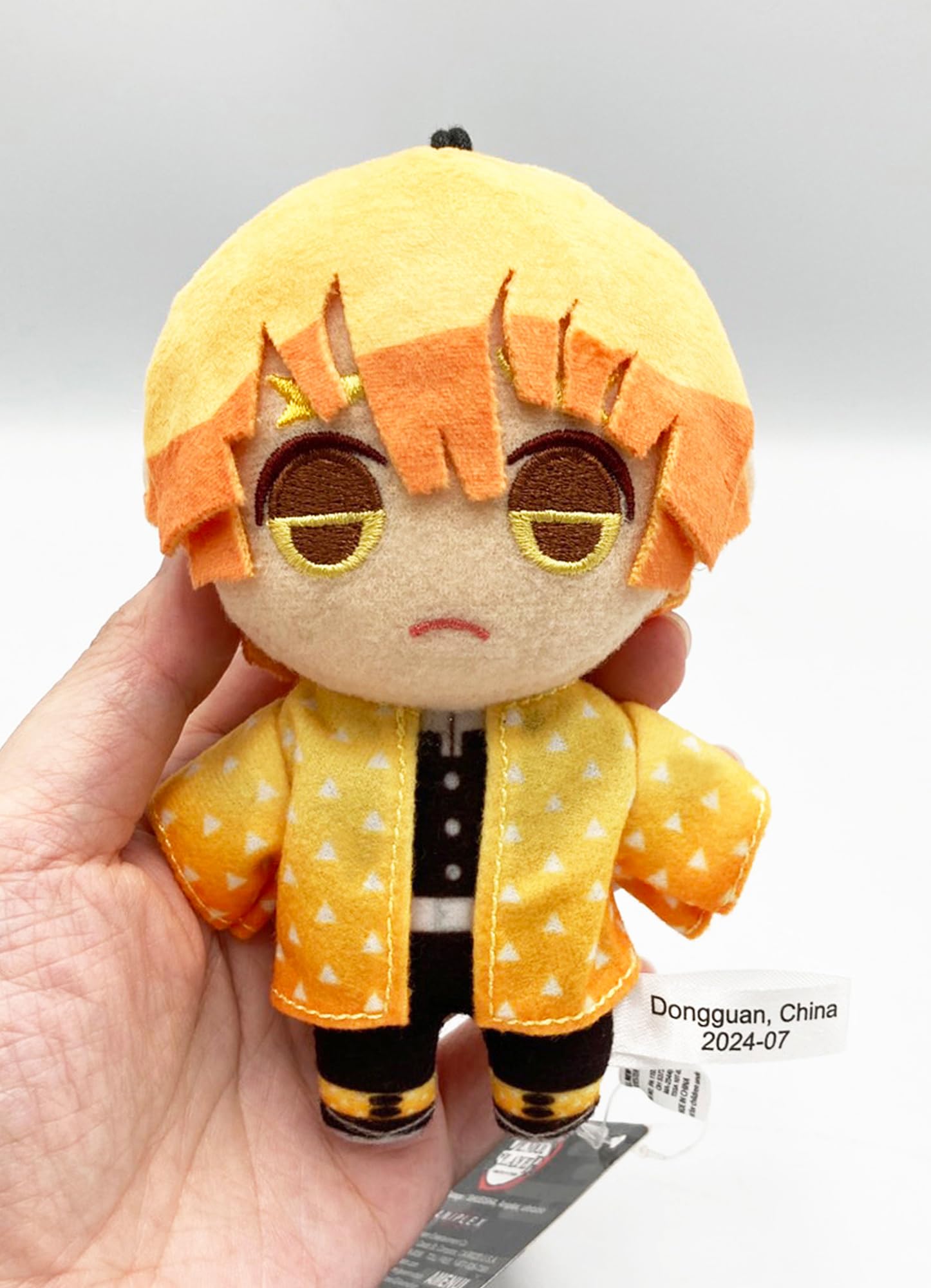 Great Eastern Entertainment Demon Slayer - Zenitsu Agatsuma Mini Plush w/Spring Hook 4.5" H