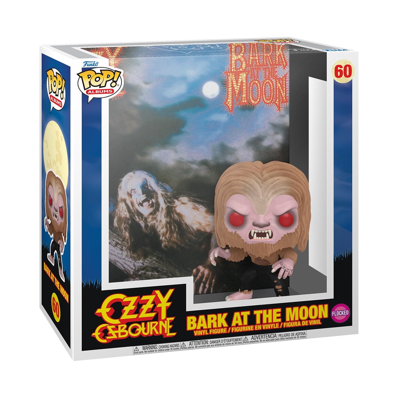 Funko Pop! Albums: Ozzy Osbourne - Bark at The Moon - Flocked - Collectable Vinyl Figure - Gift Idea - Official Merchandise - Toys for Kids & Adults