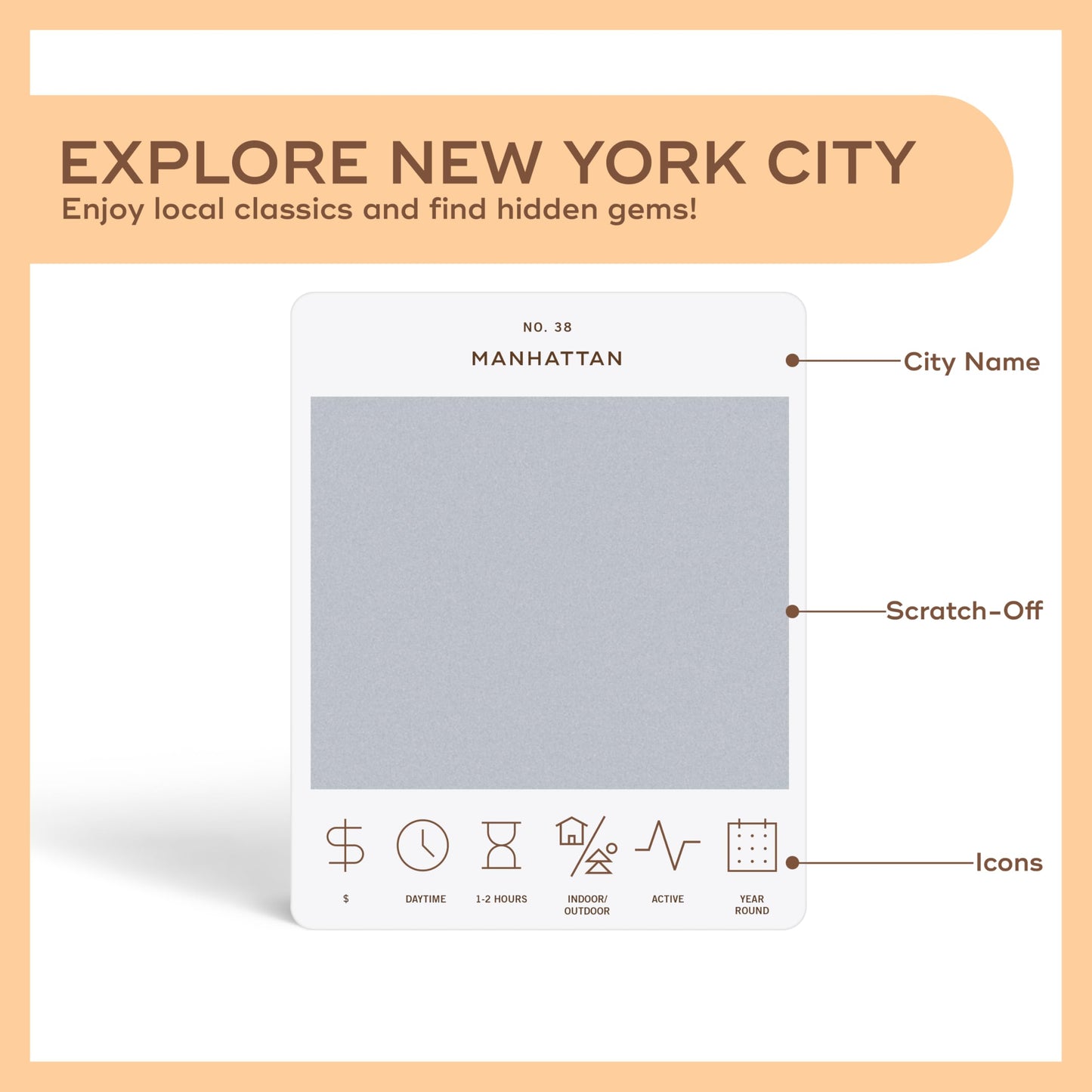 New York City Adventure Bucket List: 50 Scratch-Off Cards for Outdoor Activities, Tourist Attractions, and Road Trips - Perfect Travel Gift and Guide