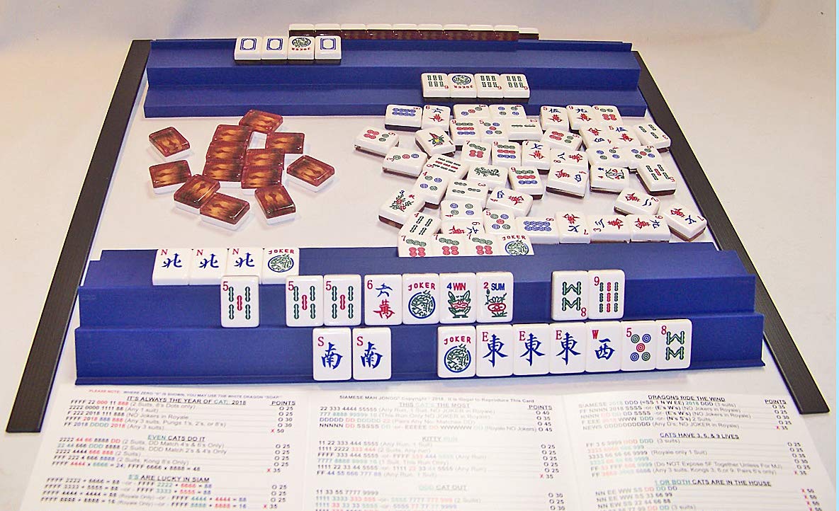 Siamese MAH JONGG 2 Blue Racks