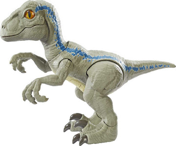 Mattel Jurassic World Primal Pal Blue with Spring-activated Action, Sound Effects Plus Neck, Shoulder, Tail and Feet Articulation for Added Play