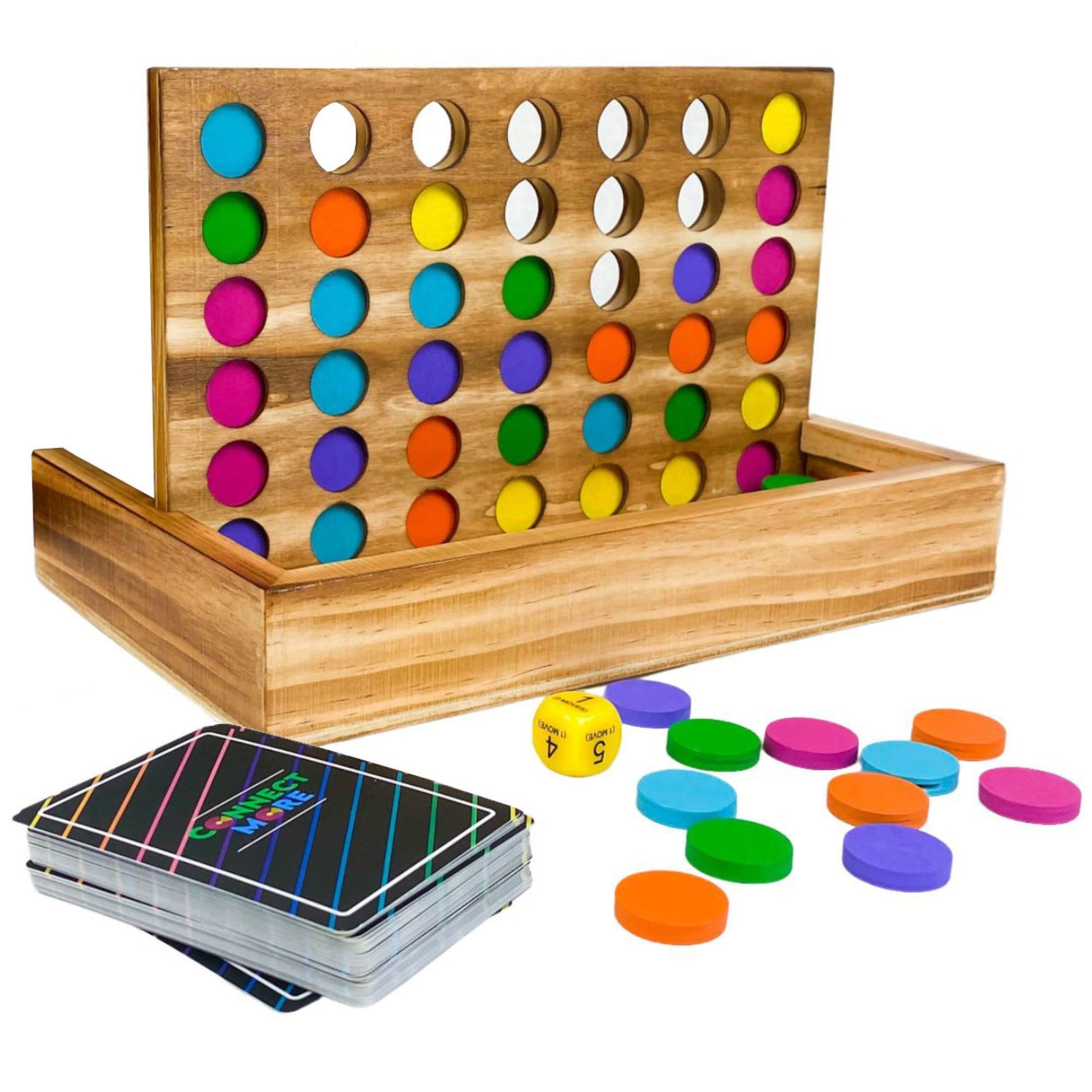 Connect More - Social Skills Games and Therapy Games, Multiplayer up to 6 Players, 4 in a Row Connect Game Fostering Conversation and Relationship