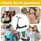 ZhangyiHot 2Pcs Finger Scooter - 2-Wheeled Scooter - Foldable Finger BMX with Brake | Finger Board Accessories for Teen | Educational Toys | Non-Slip