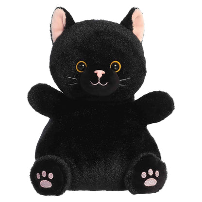 Aurora Palm Pals Party Sized 7.5" Twilight Black Cat Adorable Plush