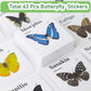 3 Pack Kids Telescopic Butterfly Fishing Net Set Extendable Anti Slip Bug Catching Kit with Box Cage Stickers Outdoor Toys