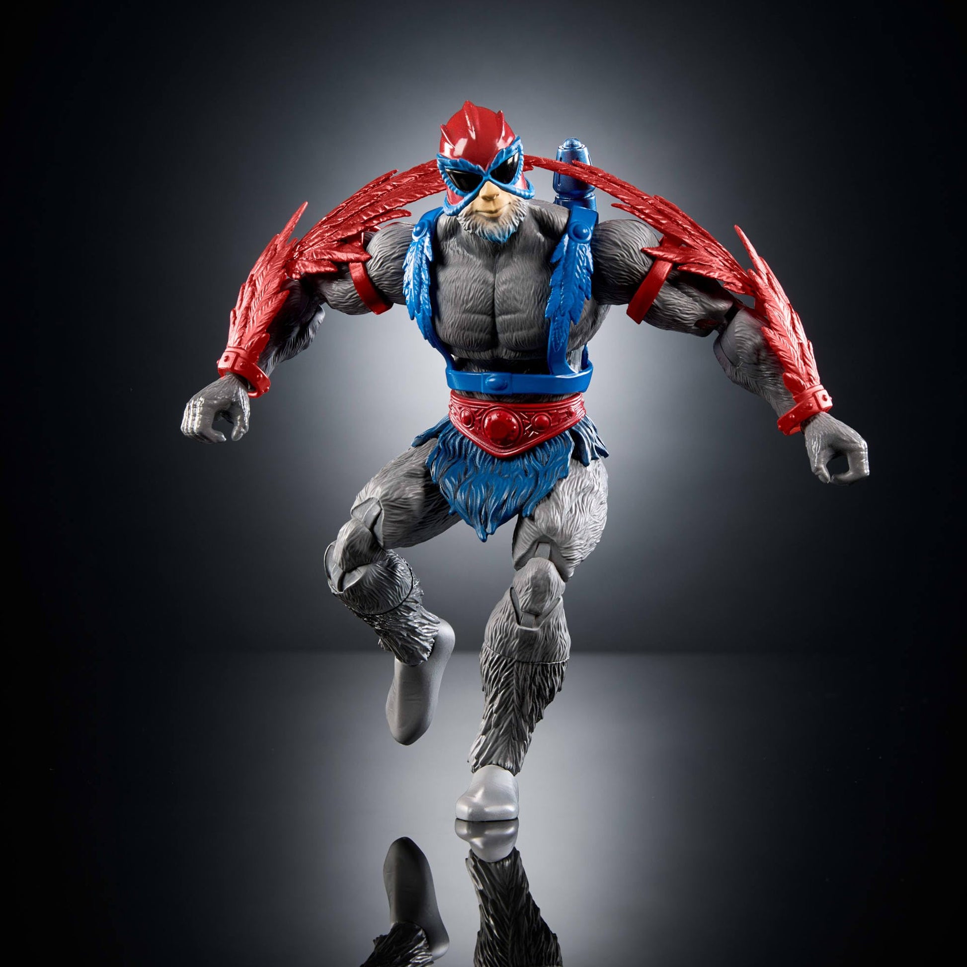 Masters of the Universe Masterverse Action Figure Vintage Collection Stratos, 7 Inch, 30 Articulations, Heroic Bird People Leader with Accessories