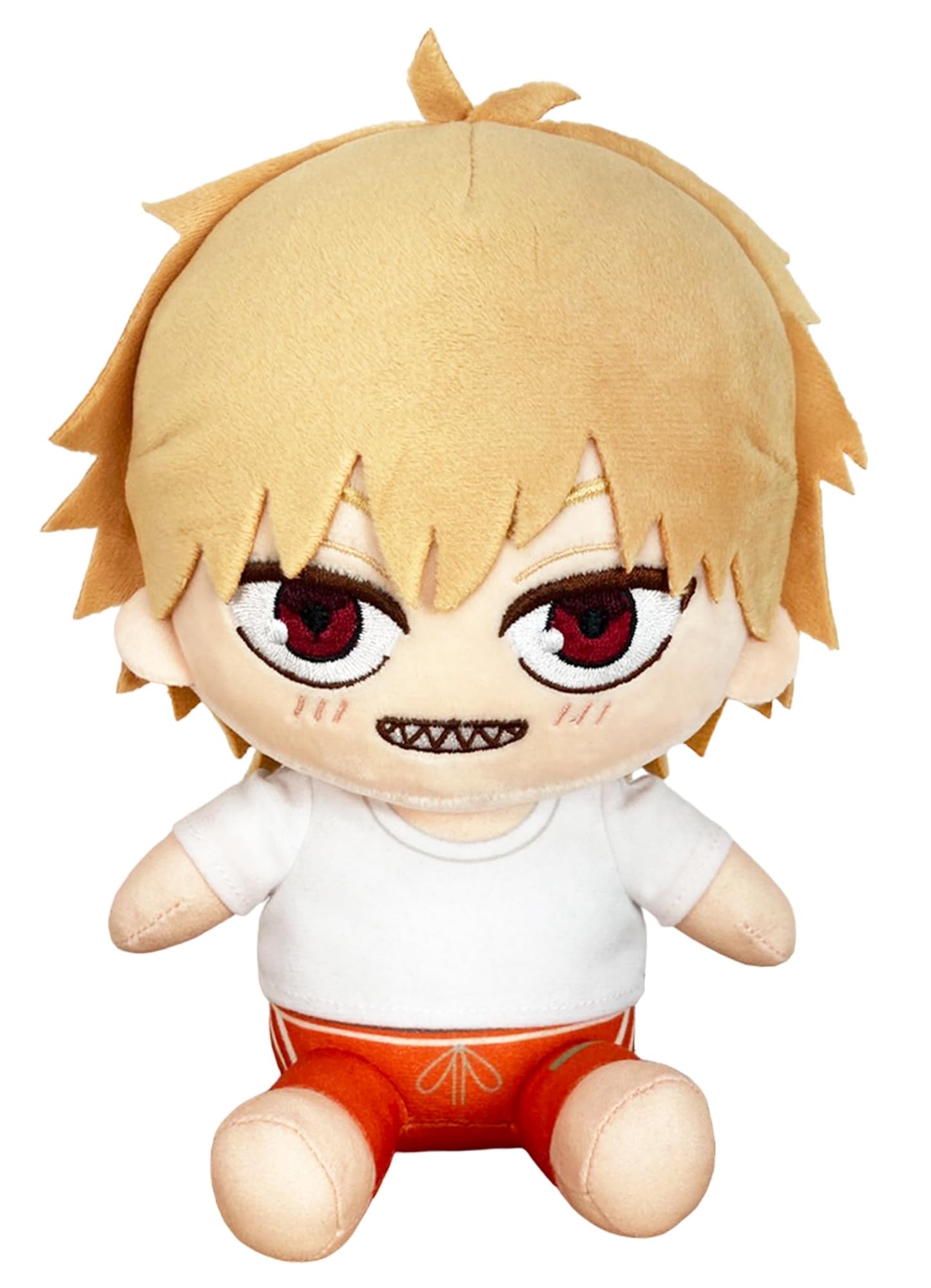 Great Eastern Entertainment Chainsaw Man - Denji Casual Outfit #1 Sitting Pose Plush 7" H