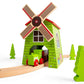 Bigjigs Rail Country Windmill Toy Train Tunnel - Bigjigs Train Accessories, Wooden Train Track Accessories, Windmill for Train Set, Trains for Kids