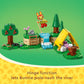 LEGO Animal Crossing Bunnie’s Outdoor Activities Buildable Creative Playset for Kids, Includes Video Game Toy Minifigures Tent and Rabbit, Animal