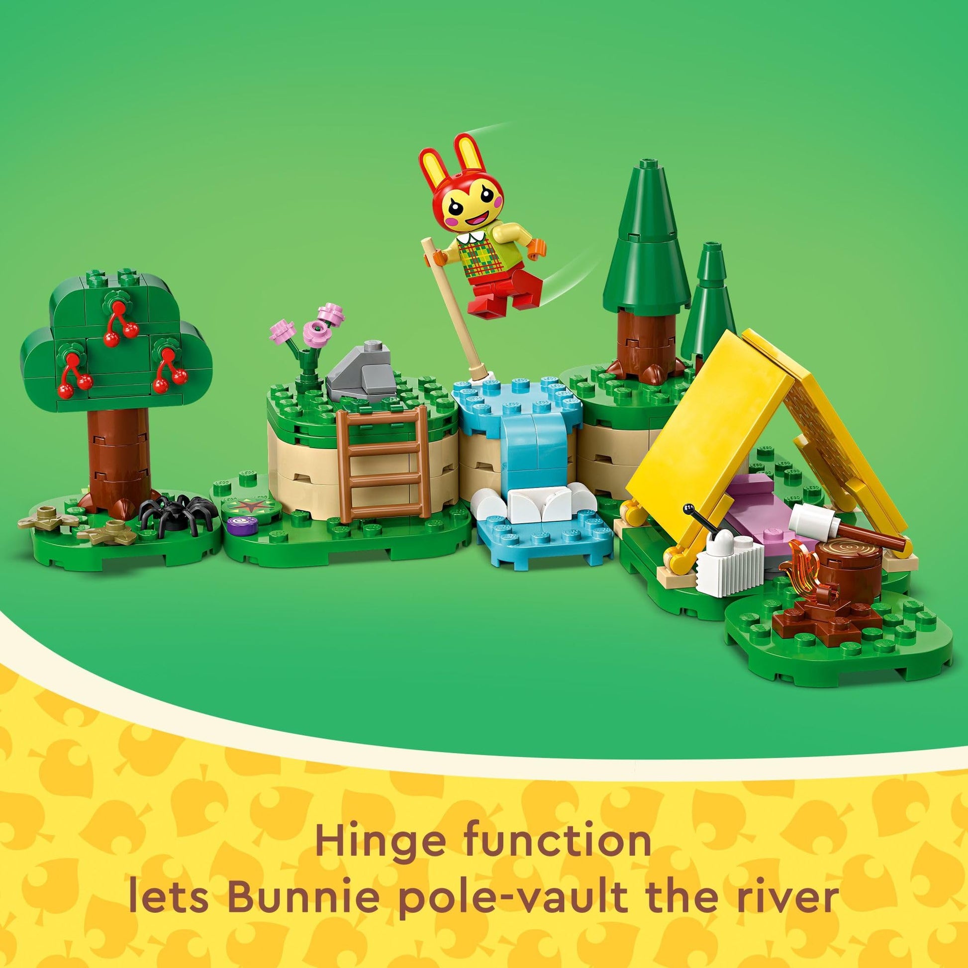 LEGO Animal Crossing Bunnie’s Outdoor Activities Buildable Creative Playset for Kids, Includes Video Game Toy Minifigures Tent and Rabbit, Animal