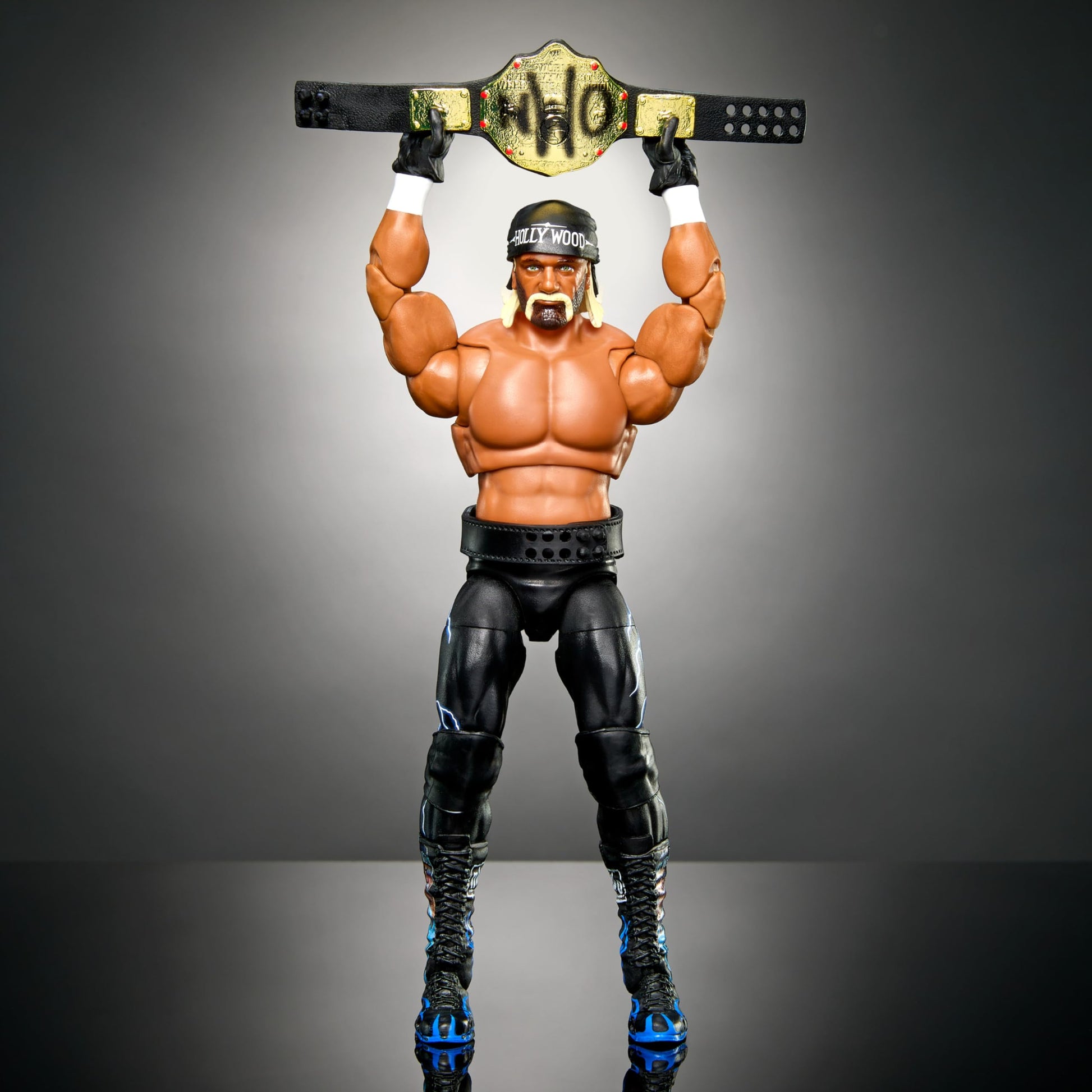 Mattel WWE Ultimate Edition Action Figure & Accessories Set, “Hollywood” Hulk Hogan 6-inch Collectible with 30 Articulation Points, Swappable Pieces