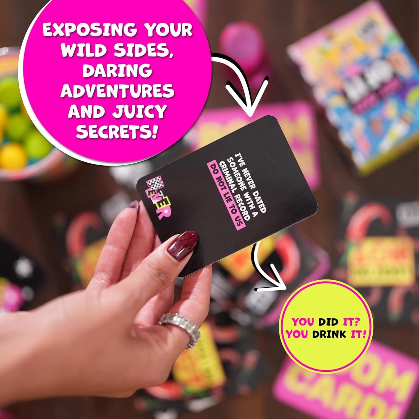 Get Out of It - The Ultimate Card Games for Laughs and Group Connection | Confessions & Daring Fun, Perfect for Drinking Games, and Date Night Game