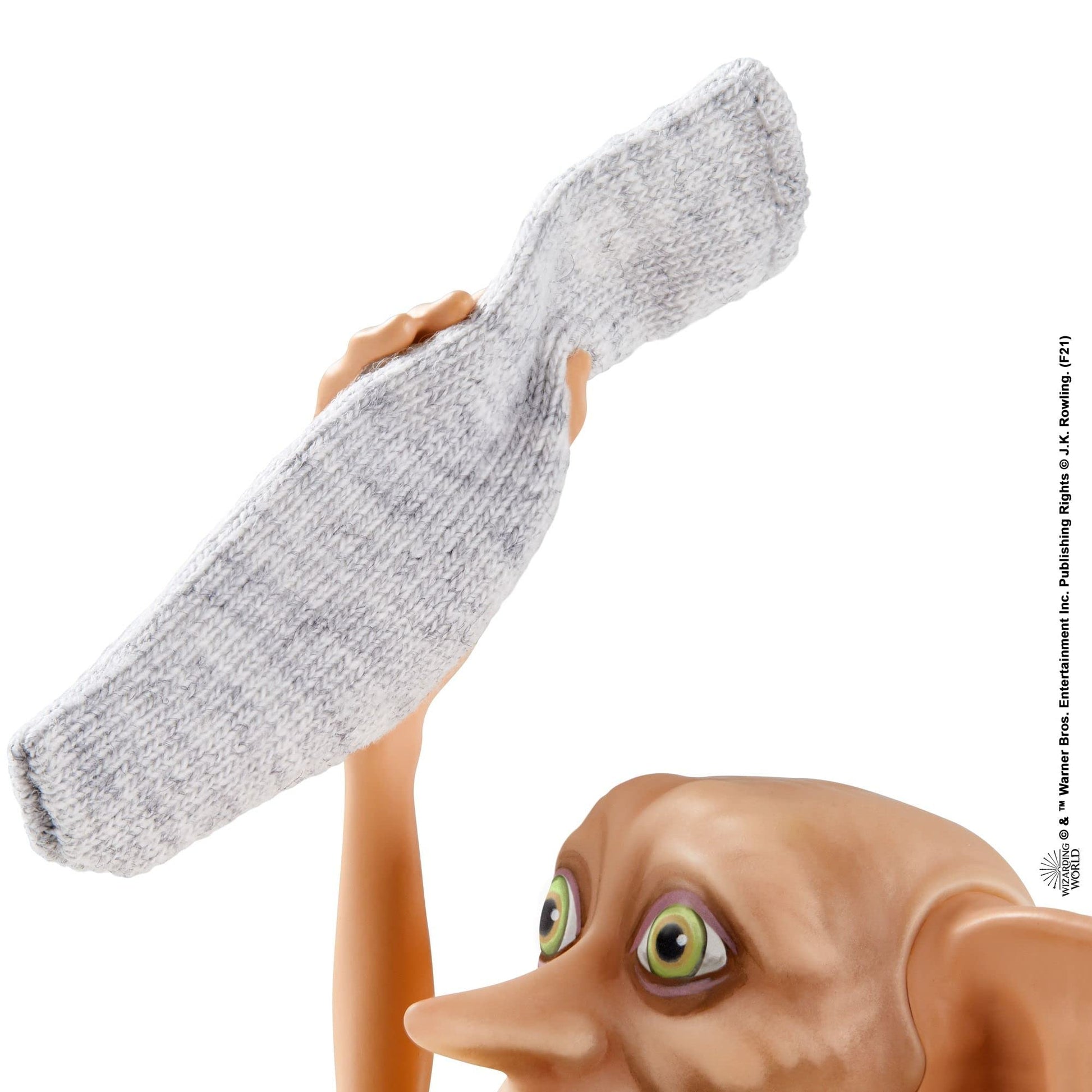 Harry Potter Collectible Dobby the House Elf Doll (5-inch), Wearing Fabric Tunic, with Sock Accessory, Gift for Collectors and Kids 6 Years Old and Up