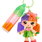 Yummiland Lip Gloss Doll: Mystery Color Change - Poppy Melonberry Includes DIY Lip Gloss + Removable Keychain, Cosmetic Play, Collectible, Ages 4+