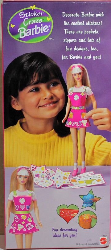 Mattel Sticker Craze Barbie Doll w Stickers (1997)
