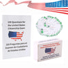 US Civic Test Flash Card 2025 Combo Set with Bilingual Booklet - English/Spanish,Flashcards for The United States Citizenship,Naturalization Study