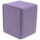 Ultra Pro - Vivid Alcove Flip Card Deck Box (Purple) - Stores & Protects Up To 100 Standard Size, Baseball Gaming Sports or Any Standard Size Cards In