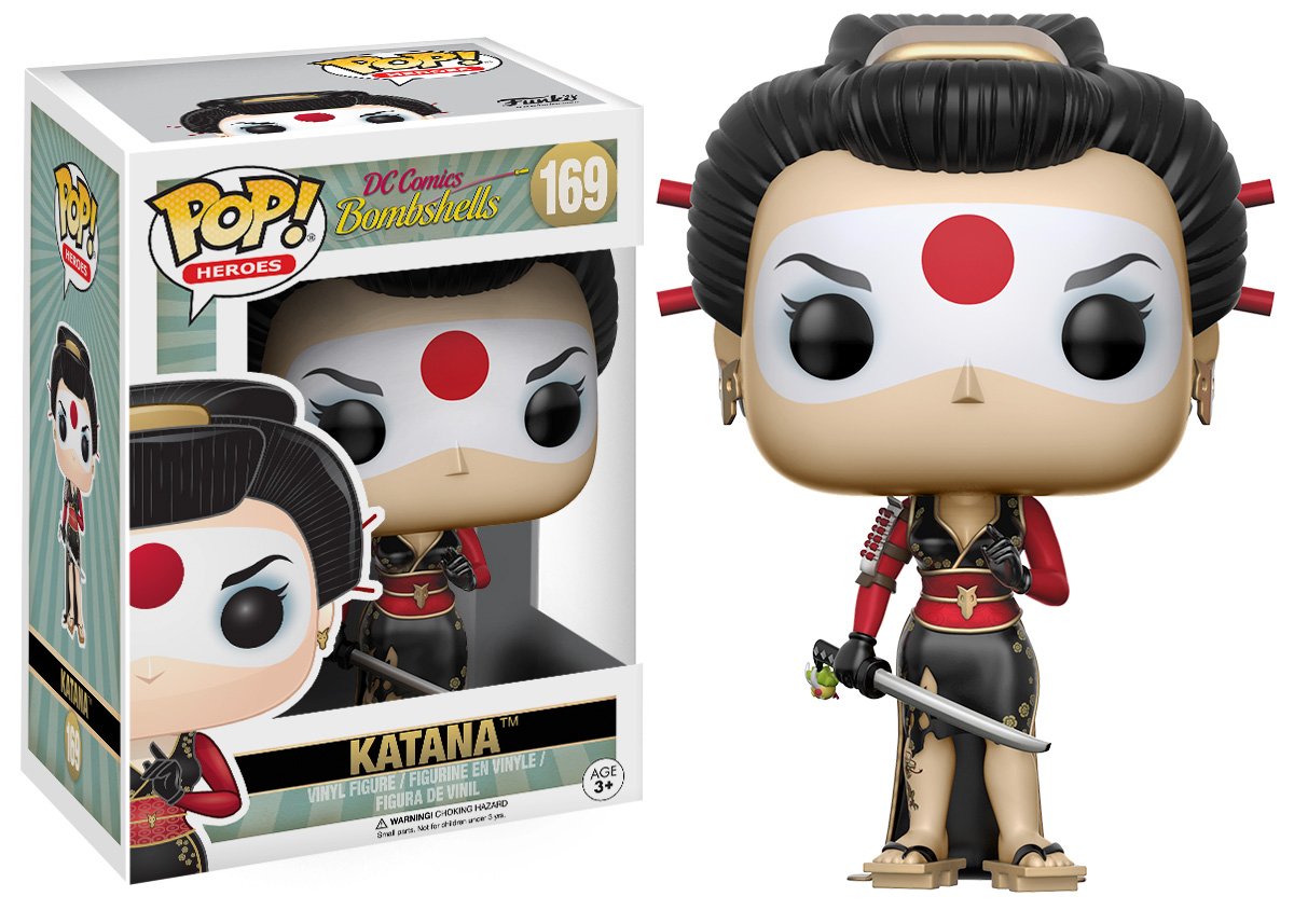 Funko POP Heroes: DC Bombshell Katana Toy Figures