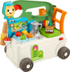 Fisher-Price Baby to Toddler Toy Laugh & Learn 3-in-1 On-the-Go Camper Walker & Activity Center with Smart Stages for Ages 9+ Months, Tan/Green