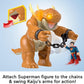 Fisher-Price Imaginext Superman Toy with Lights, Sounds, Motion & 3-inch Action Figure, 10-inch Monster with Chains, for Ages 3+