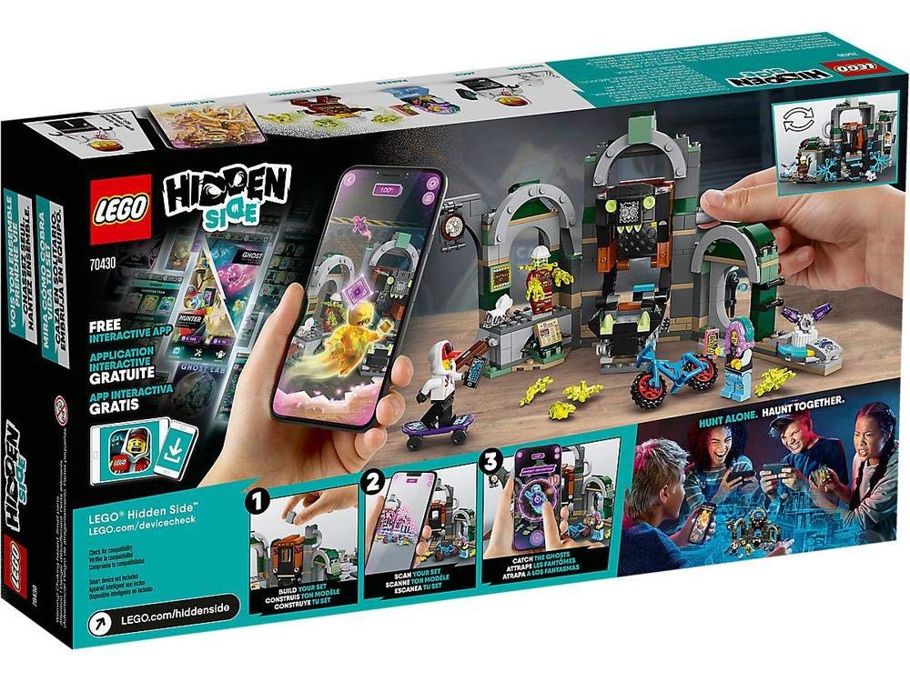 LEGO Hidden Side Newbury Subway 70430 Ghost Toy, Cool Augmented Reality Play Experience for Kids, New 2020 (348 Pieces)