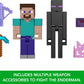 Mattel Minecraft HTN26 Entrance of Fear Kids Figure Playset with Steve and Enderman Characters Ages 6+ Multi
