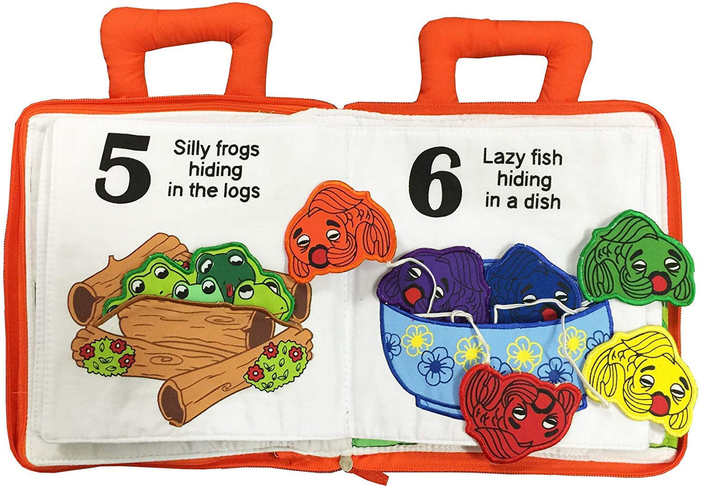 Pockets of Learning Personalized Count and Seek Child's First Counting Quiet Book Engaging Activity Busy Book for Toddlers and Children | Interactive