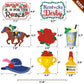 Kitticcino Derby Day Party Supplies Centerpieces Sticks Talk Derby to Me Table Toppers for Horses Race Birthday Party Horse Themed Party Decorations