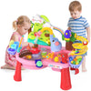 2026 Upgraded Water Table for Toddlers 1-3, Outdoor Toddler Toys Sand Water Pool Toys with Pump/Running Water/Fishing Toy/Play Food Accessories