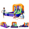 AirMyFun Inflatable Bounce House, Obstacles Bouncer & Slide with Air Blower (Purple Style)