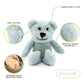 Thermal-Aid Zoo Mini - (Buckley the Blue Bear) - Mold-Resistant, Washable Hot & Cold Pack for Kids - Heating and Cooling Pad with Natural Corn Filling