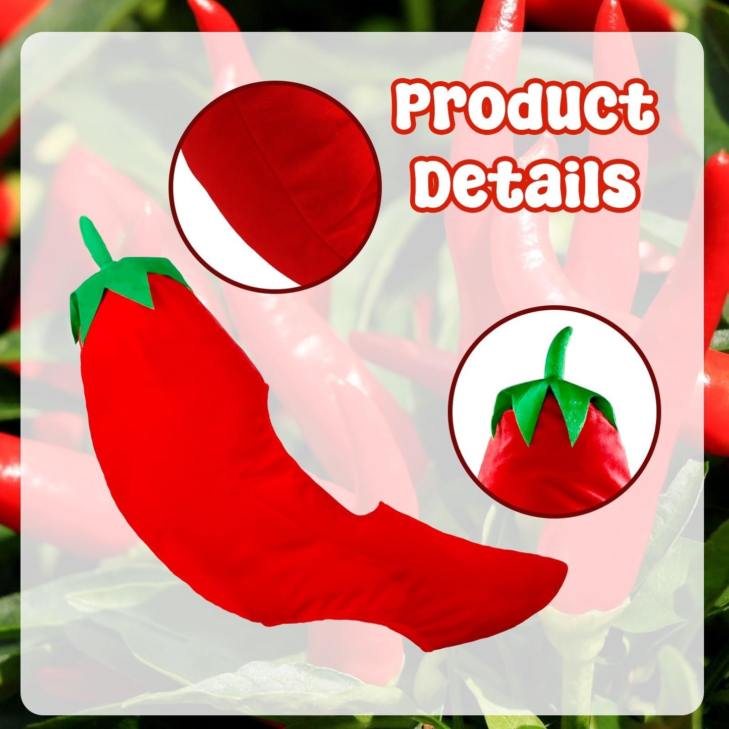 Funny Chili Hat Chili Costume Pepper Costume Novelty Hats Chili Dress Up