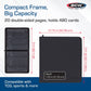 BCW 12-Pocket Zipper-Folio LX Trading Card Binder (Black) | Card Collection Binder with 480 Card Capacity | Archival Safe Pages | Secure Wrap-Around