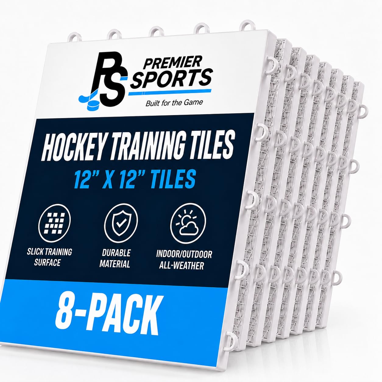 Hockey Flooring Tiles for Training 12 x 12“, Training Equipment, 8 Pack