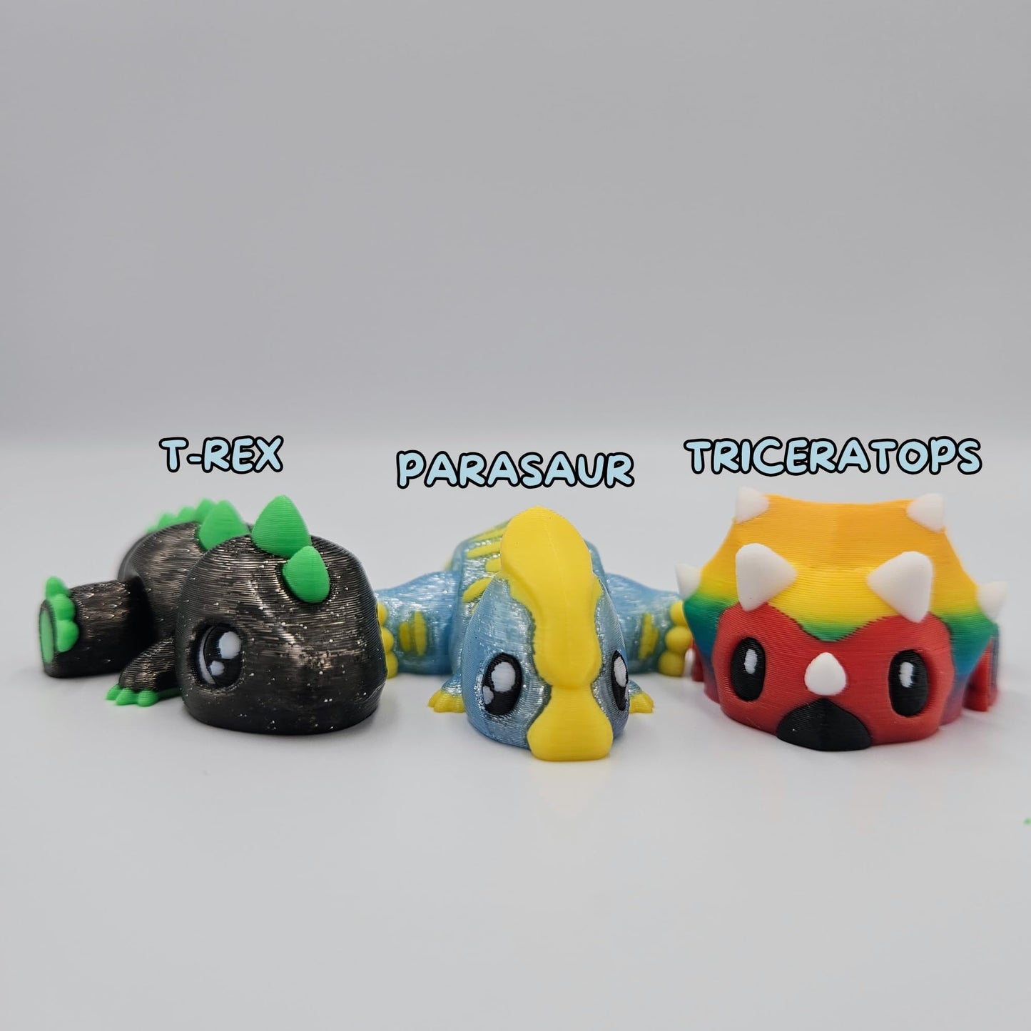 Jurassic Dinosaur Egg with 3X Dinosaur Fidget Animals - Triceratops, T-Rex, Parasaur - Includes Mystery Egg with Twist Enclosure - Educational, ADHD