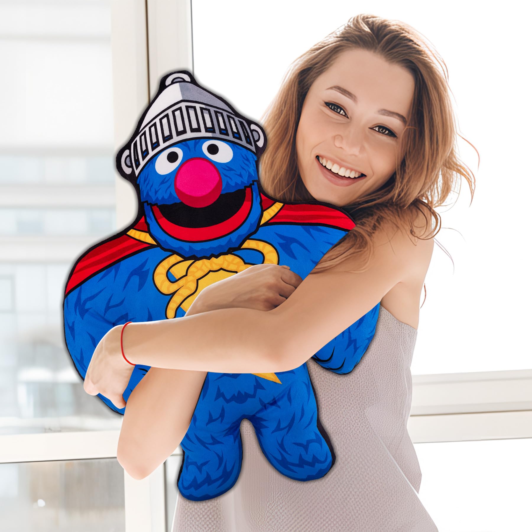 Bleacher Creatures Sesame Street Grover Superhero 22" Bleacher Buddy - Soft Plush Toy