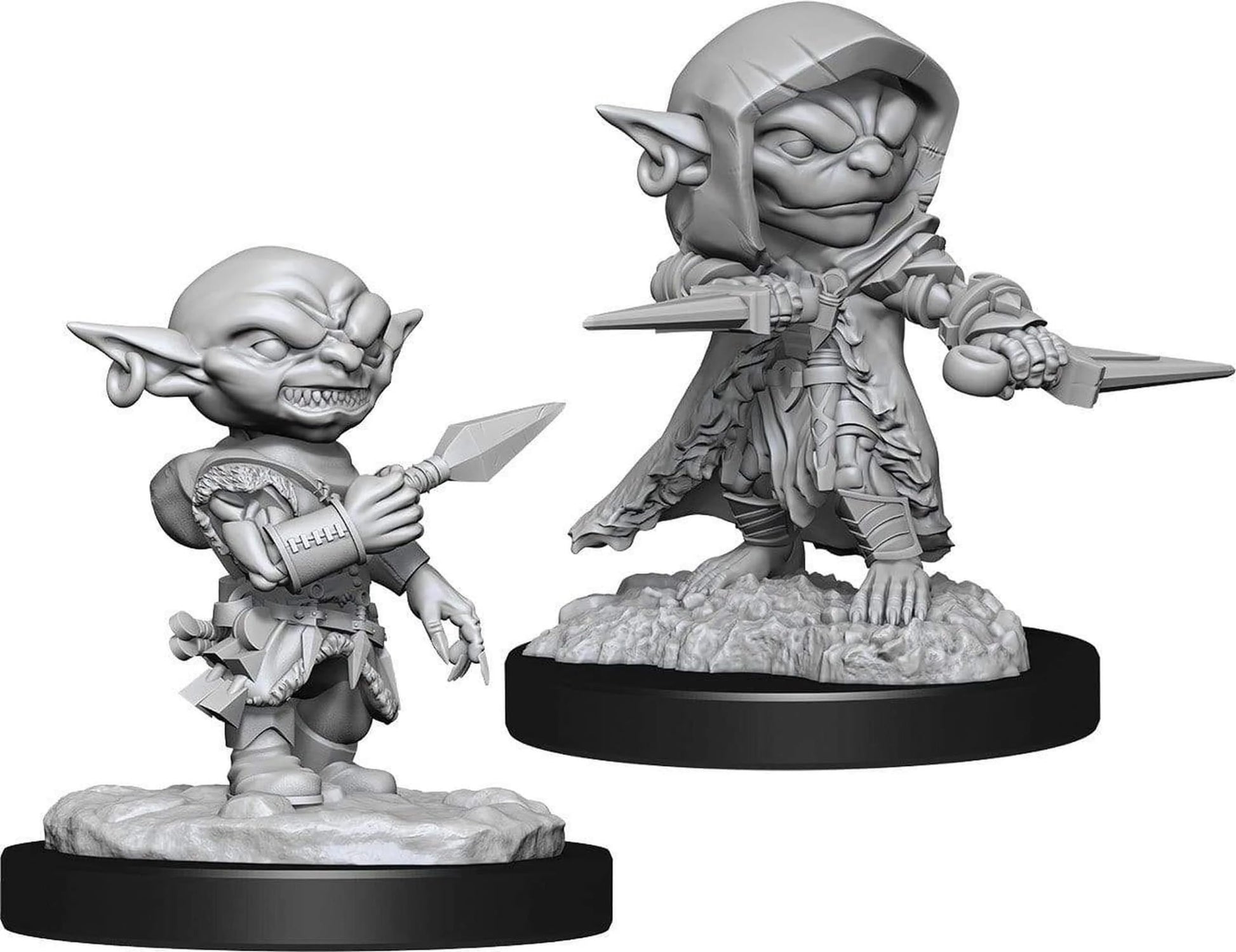Pathfinder Battle Deep Cuts Unpainted Miniatures: Goblin Fighter Male(2)