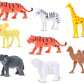 Mini Animals Jungle Party Pack - Plastic Wild Mini Educational Animal Kids Small Toys - Fun Gift Figures Party Favor Supplies - 100 Piece Bulk Set
