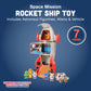 CP Toys Space Mission Rocket Ship Toy, Includes Astronaut Figurines, Aliens and Vehicle, Space Gifts, STEM Toddler Toys for Kids 3 Years and Older