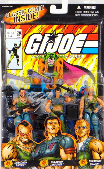 Gi Joe 3 Pack #75 Dreadnok Ripper , Thrasher , Buzzer