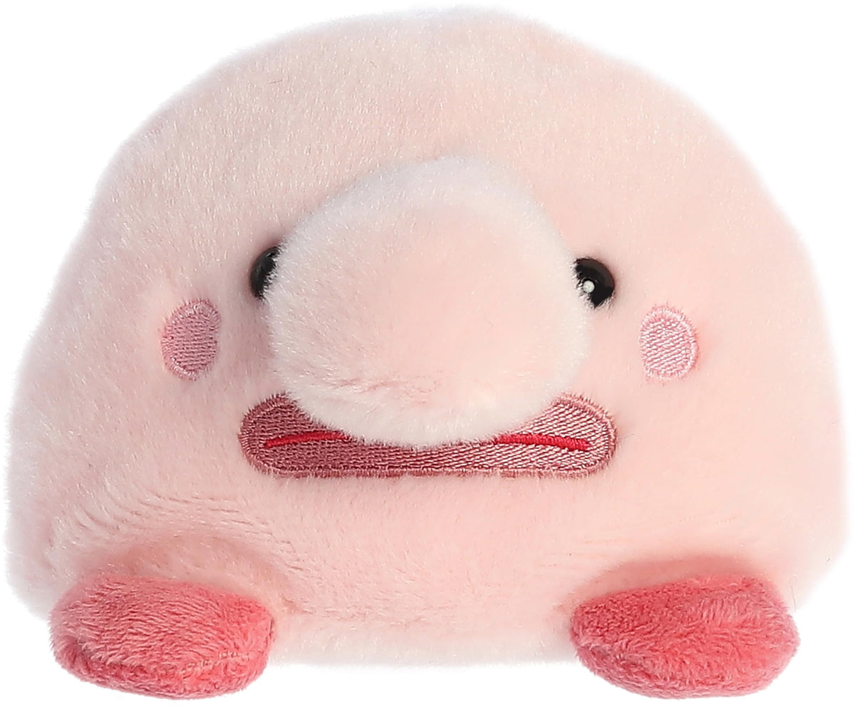 Aurora® Adorable Palm Pals™ Bart Blobfish™ Stuffed Animal - Pocket-Sized Play - Collectable Fun - Pink 5 Inches