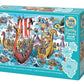 Cobble Hill Family Piece's 350 Puzzle - Viking Voyage - Sample Poster Included