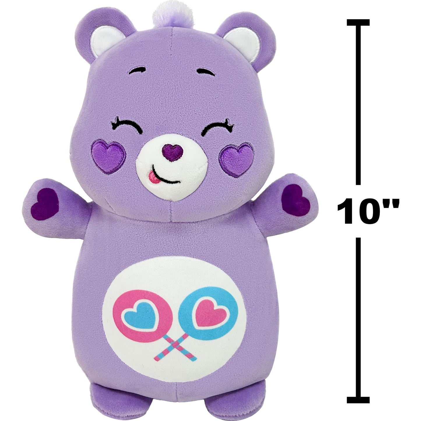Squishmallows Original Care Bears 10in Share Bear HugMees - Ultrasoft Official Jazwares Plush (Medium-Sized)