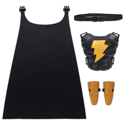 DC Comics, Black Adam Hero Set, Light-up Chest Plate, Gauntlets, Cape, 10+ Sounds, Black Adam Movie Kids Roleplay Costume for Boys and Girls Ages 4