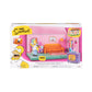 JAKKS Pacific Disney The Simpsons Living Room Diorama House Playset, 2.5-Inch Scale Homer Action Figure and Accessories