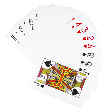 Handy Basics Jumbo Playing Cards Full Deck Huge Poker Index Playing Cards Fun for All Ages! - Size 8 1/4 x 11 3/4 inches