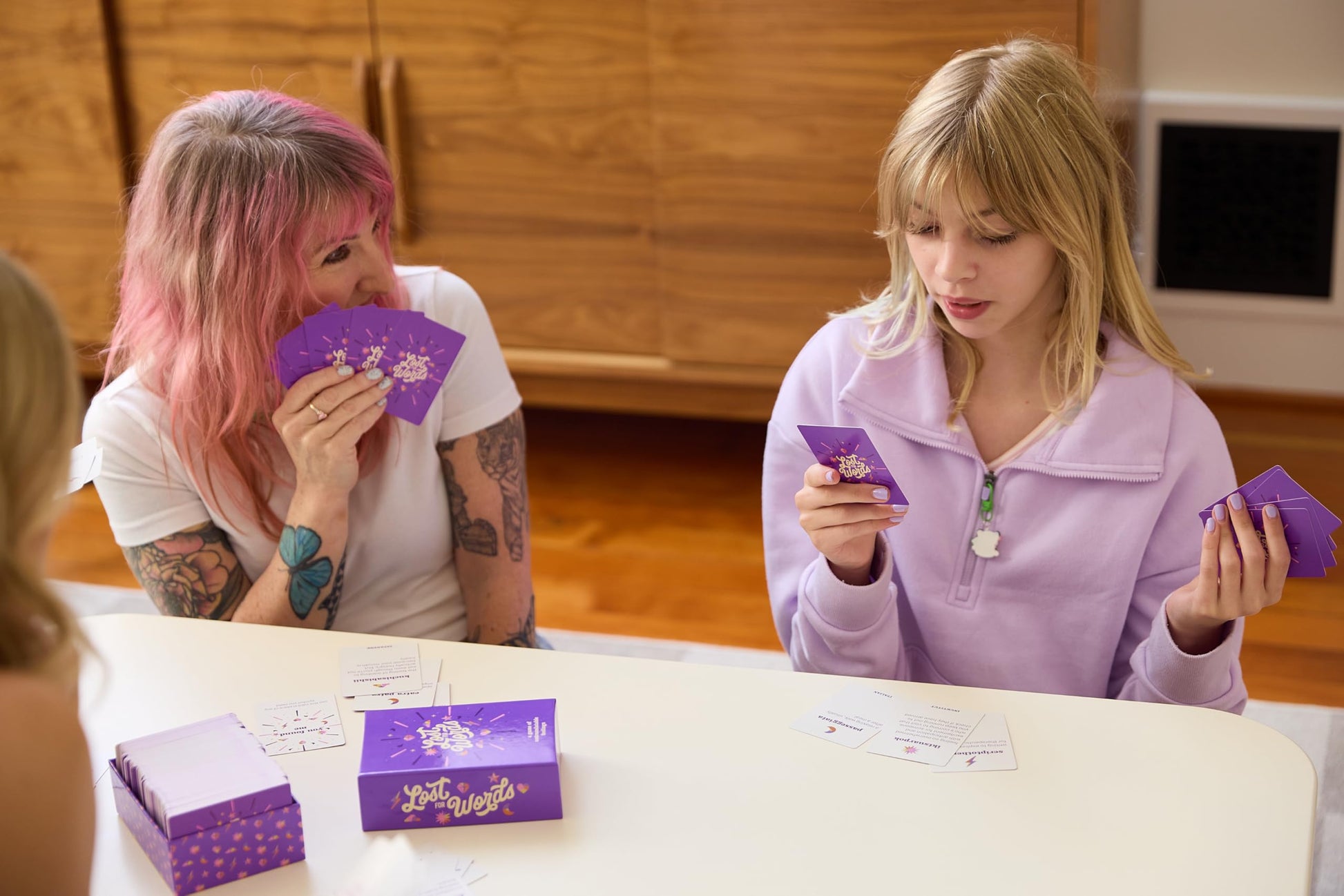 Pink Tiger Games Lost for Words Fun Card Game Ages 14+ 2 to 7 Players