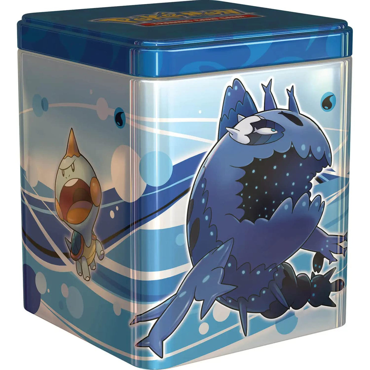 Pokemon TCG: Water Stacking Tin (3 Booster Packs & Coin)