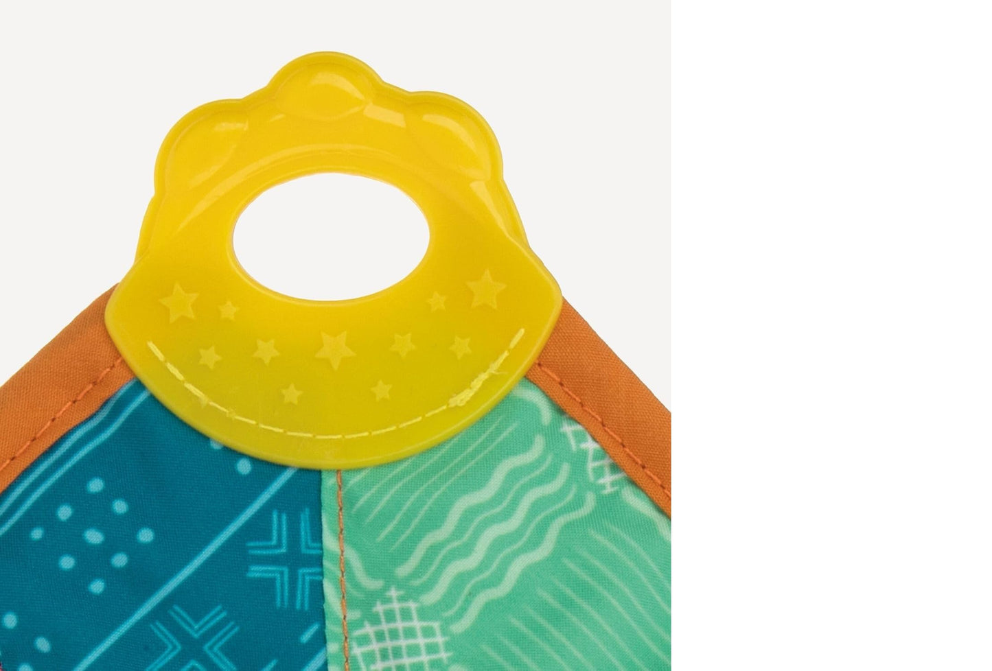 Nuby Plush Teething Blankie Lion - Soft Teething Toy with Multiple Gum-Massaging Surfaces - Crinkle and Squeak Sensory Teether for Babies